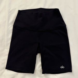 Alo Yoga Black High Waist Bike Short